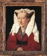 EYCK, Jan van Portrait of Margareta van Eyck sdf oil